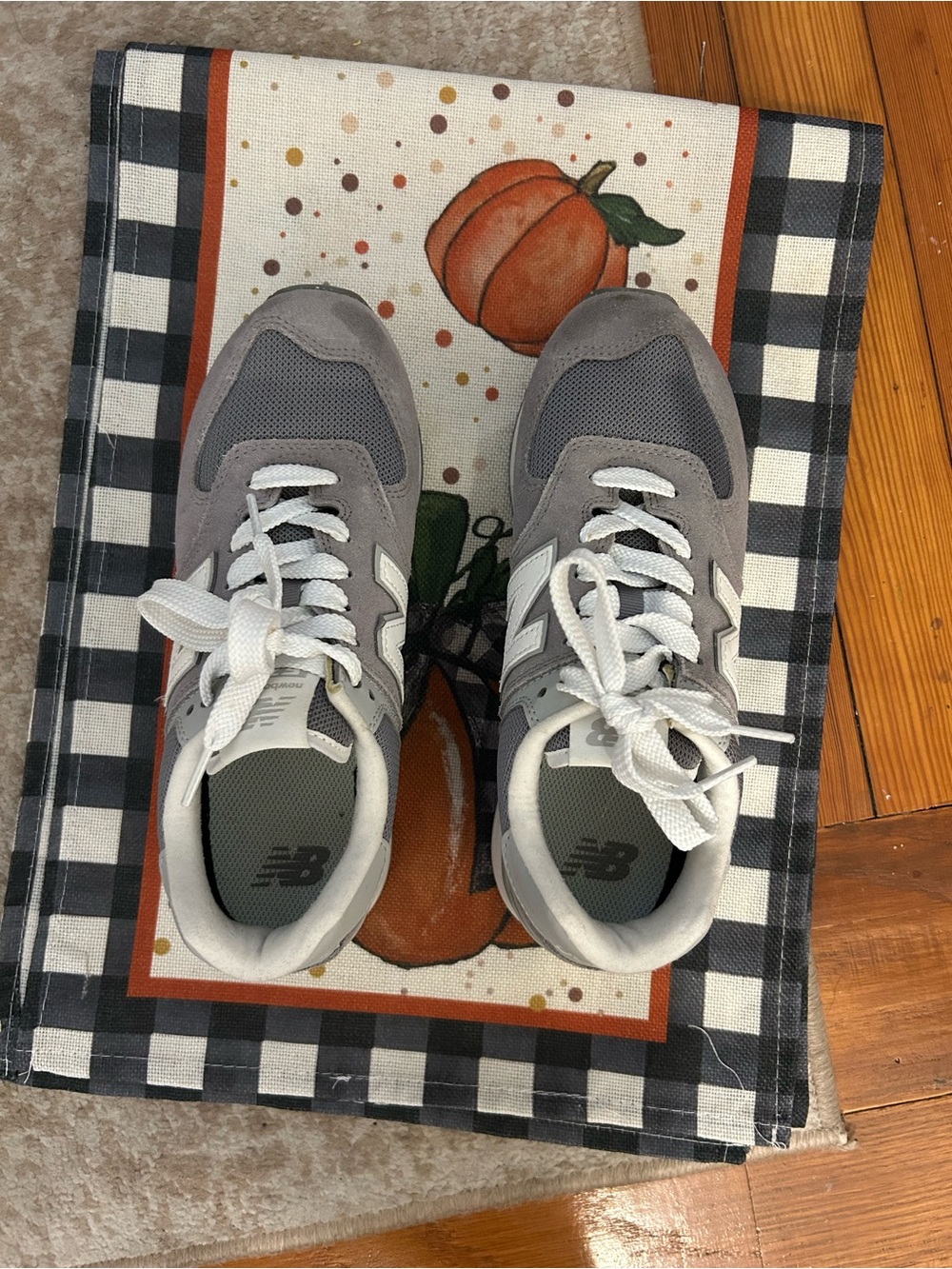 New Balance Gray and White Women's Sneakers